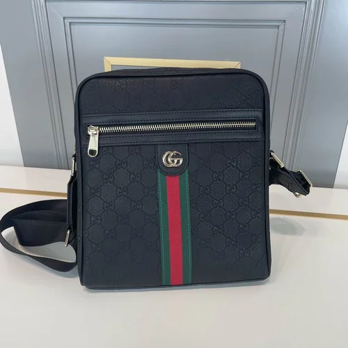 11 Gucci Original Men's Bag Authentic Leather Luxury