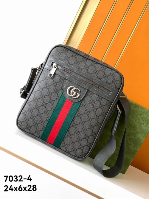 11 Gucci Original Men's Bag Authentic Leather Luxury