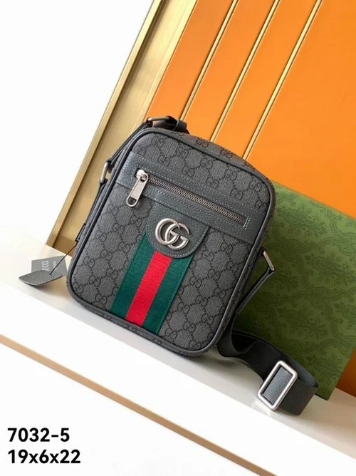 11 Gucci Original Men's Bag Authentic Leather Luxury
