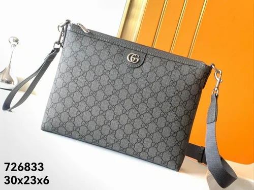 11 Gucci Original Men's Bag Authentic Leather Luxury