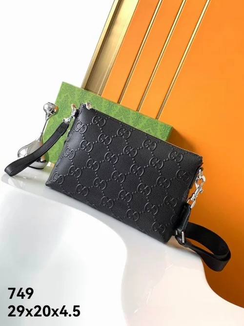 11 Gucci Original Men's Bag Authentic Leather Luxury