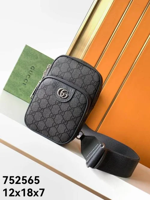 11 Gucci Original Men's Bag Authentic Leather Luxury