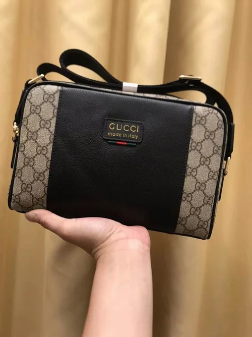 11 Gucci Original Men's Bag Authentic Leather Luxury