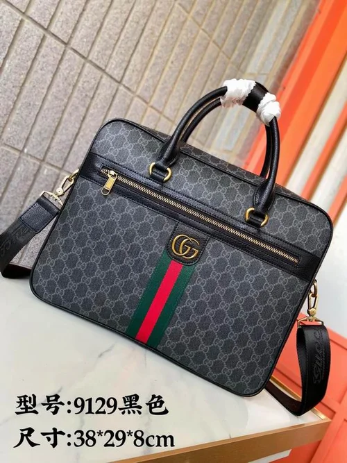 11 Gucci Original Men's Bag Authentic Leather Luxury