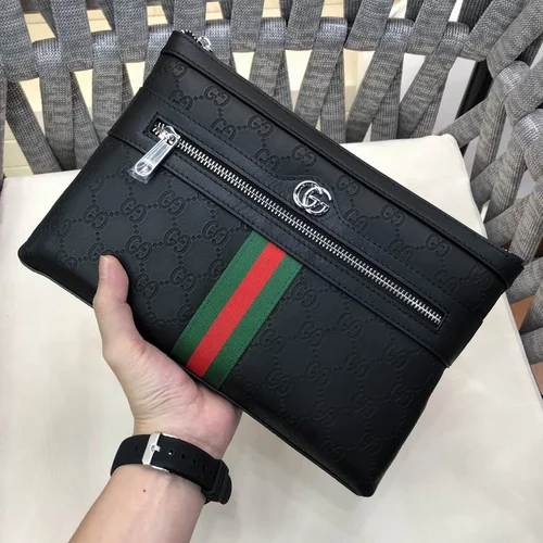 11 Gucci Original Men's Bag Authentic Leather Luxury