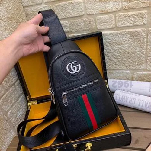 11 Gucci Original Men's Bag Authentic Leather Luxury