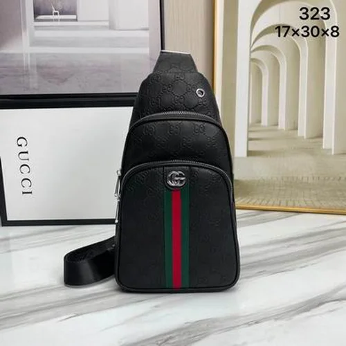 11 Gucci Original Men's Bag Authentic Leather Luxury