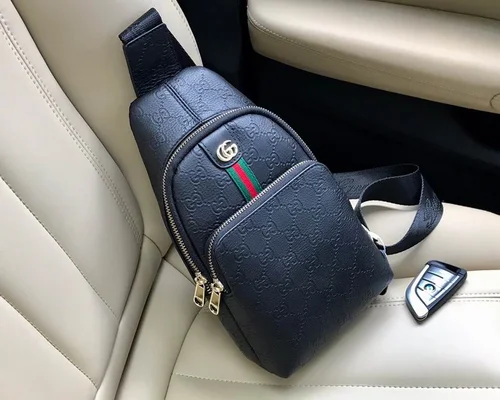 11 Gucci Original Men's Bag Authentic Leather Luxury