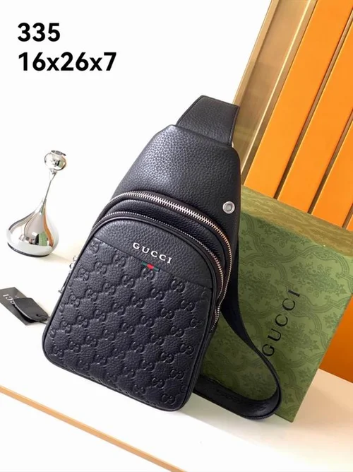 11 Gucci Original Men's Bag Authentic Leather Luxury