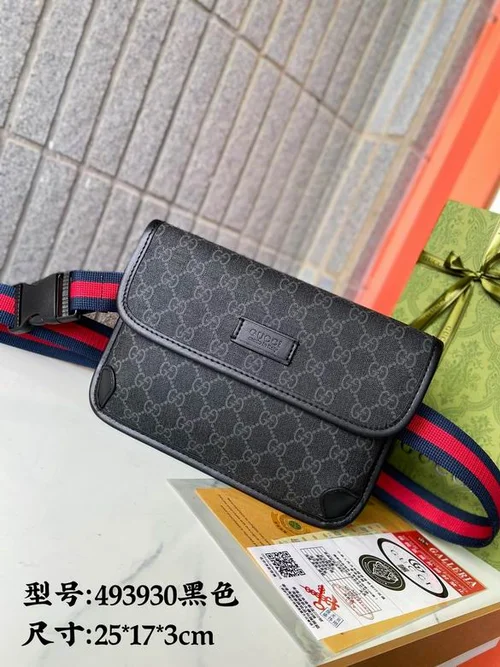 11 Gucci Original Men's Bag Authentic Leather Luxury