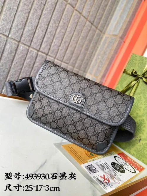 11 Gucci Original Men's Bag Authentic Leather Luxury