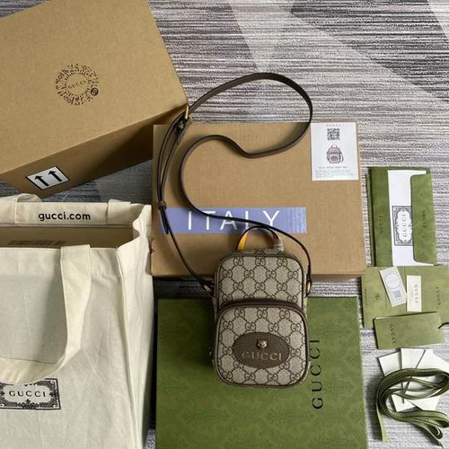 11 Gucci Original Men's Bag Authentic Leather Luxury