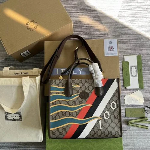 11 Gucci Original Large Tote Bag Authentic GG Canvas Luxury
