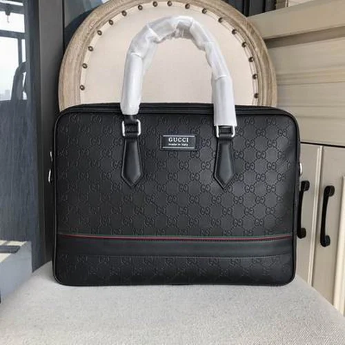 11 Gucci Original Briefcase Men Authentic Leather Luxury