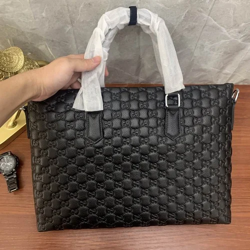 11 Gucci Original Briefcase Men Authentic Leather Luxury