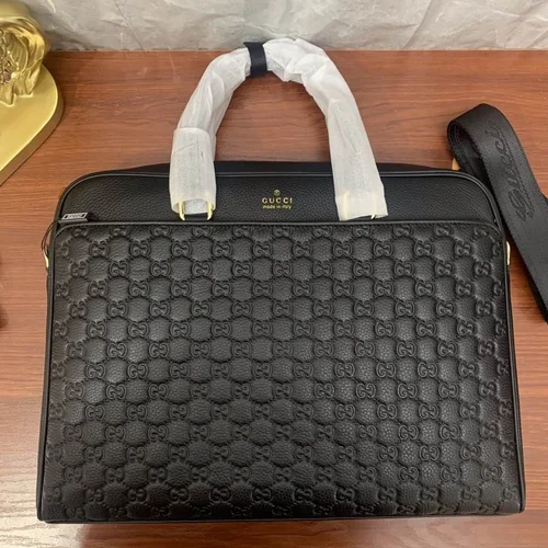 11 Gucci Original Briefcase Men Authentic Leather Luxury