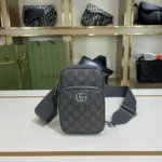 11 Gucci Original Cell Phone Bag Mini Authentic GG Canvas