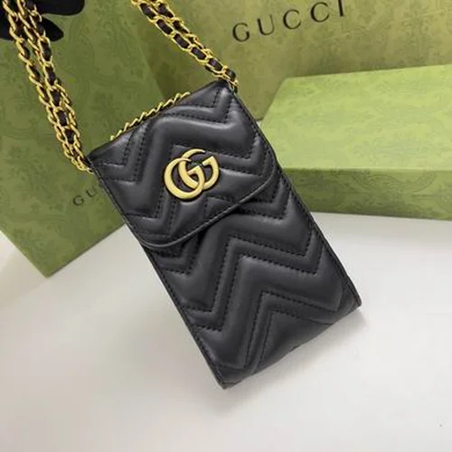 11 Gucci Original Cell Phone Bag Mini Authentic GG Canvas