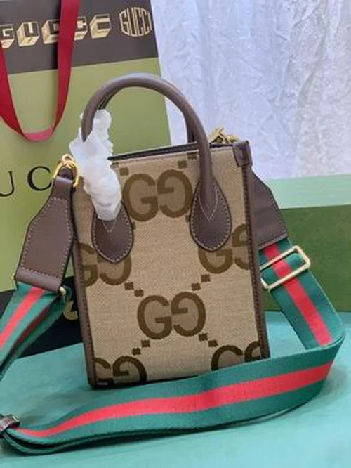 11 Gucci Original Cell Phone Bag Mini Authentic GG Canvas