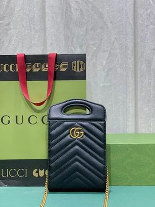 11 Gucci Original Cell Phone Bag Mini Authentic GG Canvas