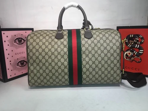 11 Gucci Original Men's Travel Bag Large Authentic Canvas