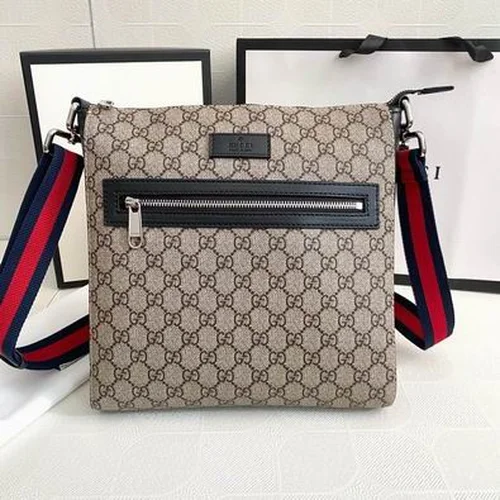 11 Gucci Original Men's Messenger Bag Authentic GG Canvas