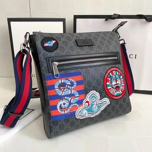 11 Gucci Original Men's Messenger Bag Authentic GG Canvas