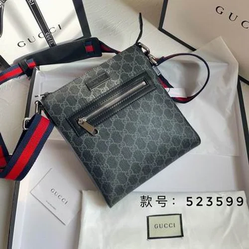 11 Gucci Original Men's Messenger Bag Authentic GG Canvas