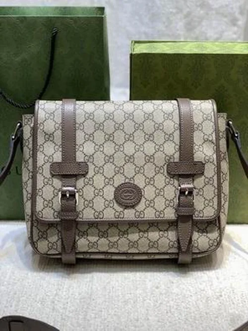 11 Gucci Original Men's Messenger Bag Authentic GG Canvas