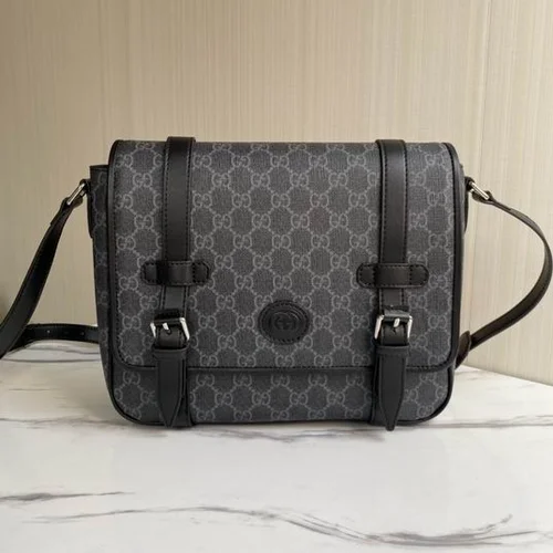 11 Gucci Original Men's Messenger Bag Authentic GG Canvas