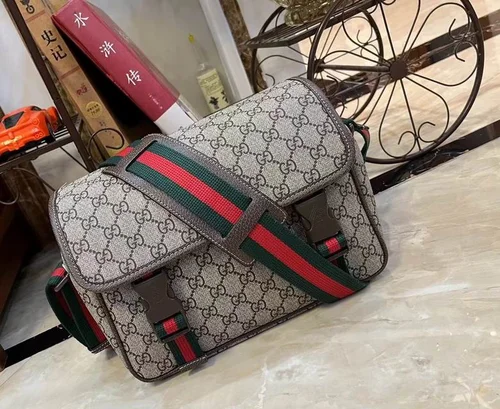 11 Gucci Original Men's Messenger Bag Authentic GG Canvas