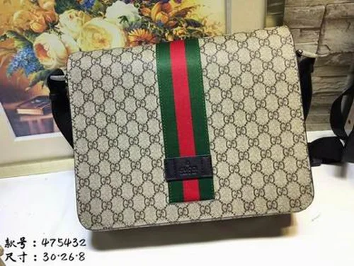11 Gucci Original Men's Messenger Bag Authentic GG Canvas