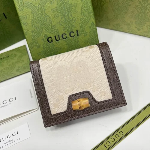 11 Gucci Original Women's Wallet Authentic GG Canvas Luxury