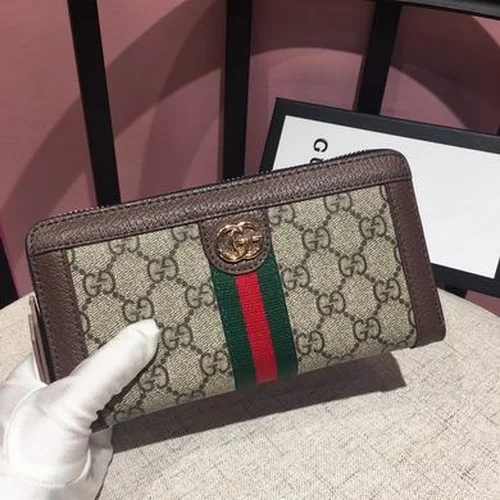 11 Gucci Original Women's Wallet Authentic GG Canvas Luxury