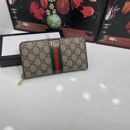 11 Gucci Original Women's Wallet Authentic GG Canvas Luxury