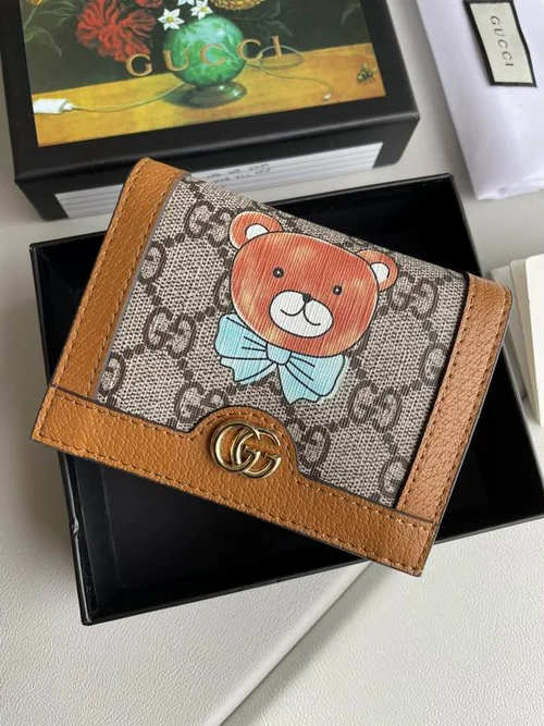 11 Gucci Original Women's Wallet Authentic GG Canvas Luxury