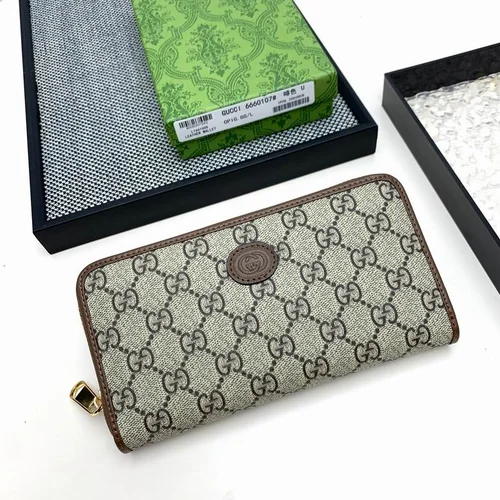 11 Gucci Original Women's Wallet Authentic GG Canvas Luxury
