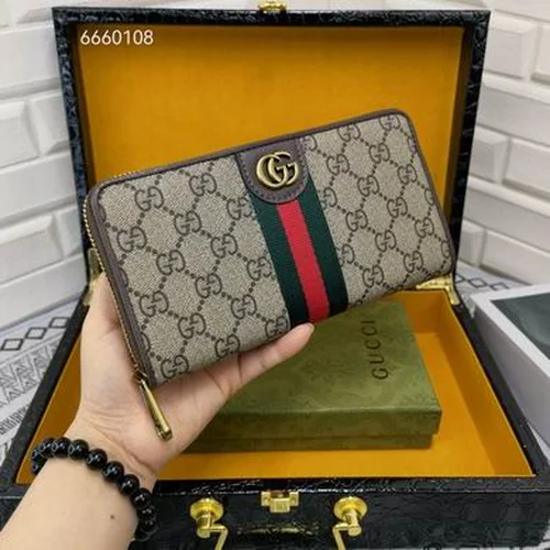 11 Gucci Original Women's Wallet Authentic GG Canvas Luxury