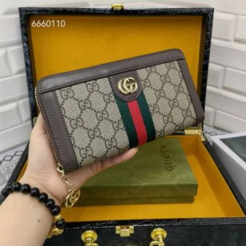 11 Gucci Original Women's Wallet Authentic GG Canvas Luxury