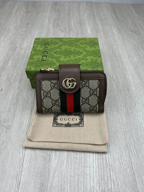 11 Gucci Original Women's Wallet Authentic GG Canvas Luxury