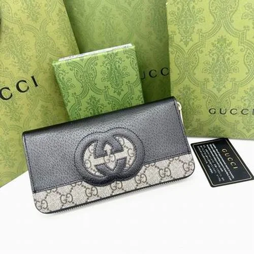 11 Gucci Original Women's Wallet Authentic GG Canvas Luxury