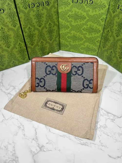 11 Gucci Original Women's Wallet Authentic GG Canvas Luxury