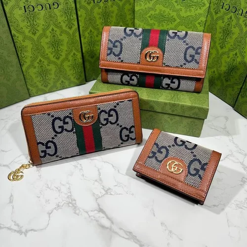 11 Gucci Original Women's Wallet Authentic GG Canvas Luxury