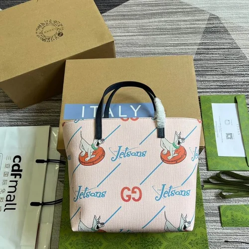 Gucci Original Tote Bags Large Authentic GG Canvas Luxury