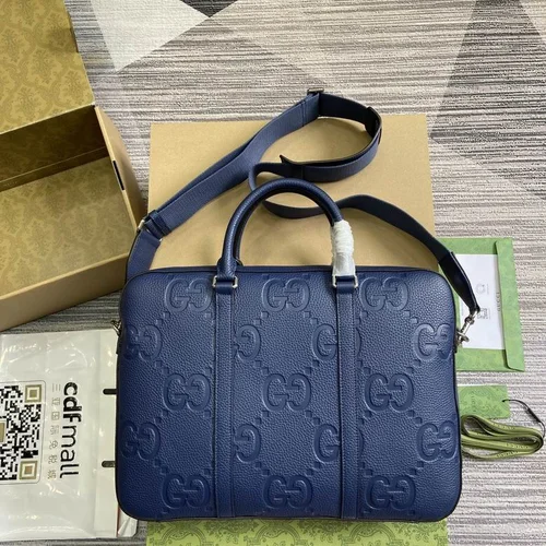 Gucci Original Briefcase Men Authentic Leather Luxury