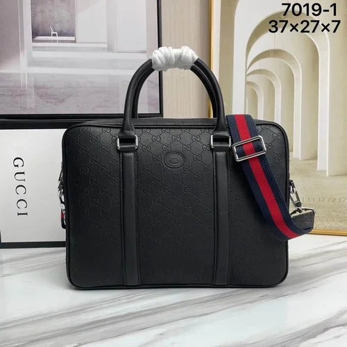 Gucci Original Briefcase Men Authentic Leather Luxury