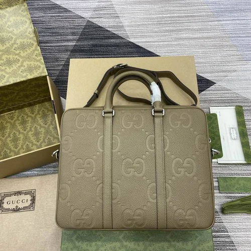 Gucci Original Briefcase Men Authentic Leather Luxury