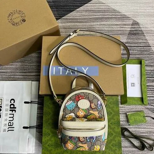 Gucci Original Backpack Large Authentic GG Canvas Luxury