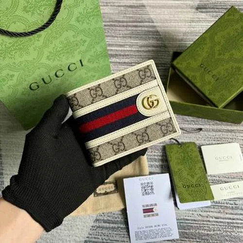 Gucci Original Women's Wallet Authentic GG Canvas Luxury