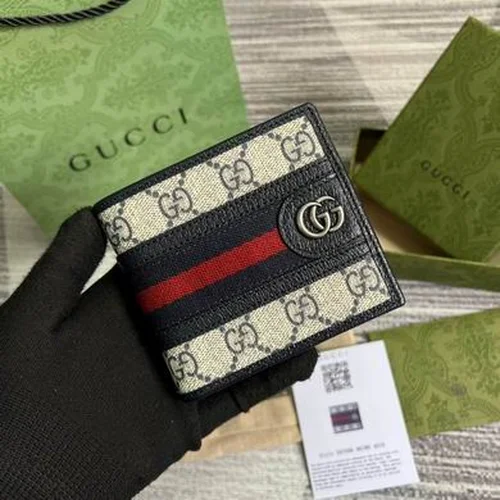 Gucci Original Women's Wallet Authentic GG Canvas Luxury